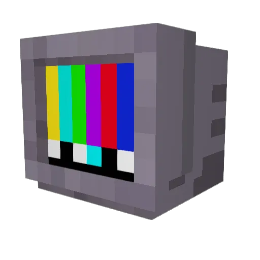 Gizoid Minecraft avatar head, 3D render