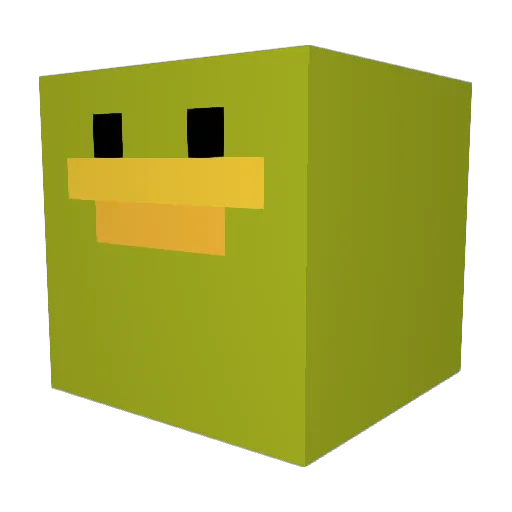 Gizzaour Minecraft avatar head, 3D render