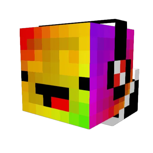 Gjabba Minecraft avatar head, 3D render
