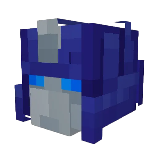 Gjallarlex Minecraft avatar head, 3D render