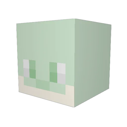Gjemma Minecraft avatar head, 3D render