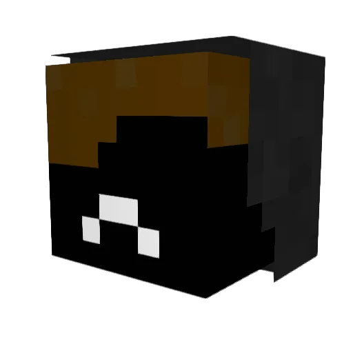 Gjendem Minecraft avatar head, 3D render