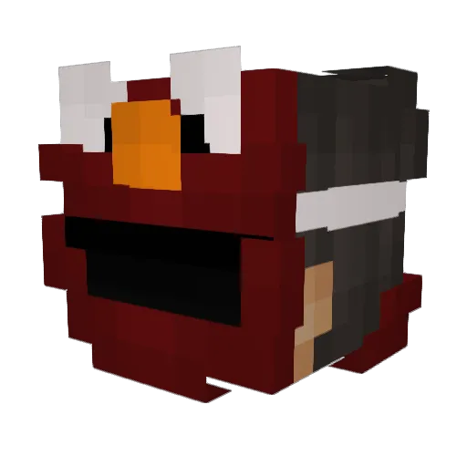 Gjonepus Minecraft avatar head, 3D render