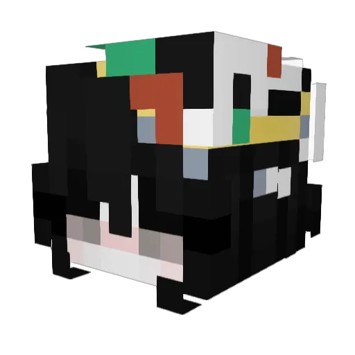Gk_1107 Minecraft avatar head, 3D render