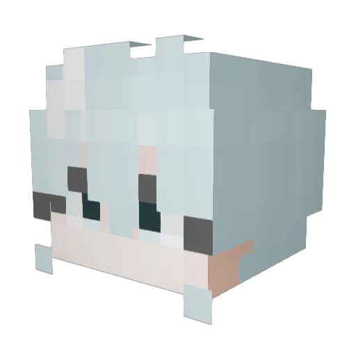 GkaAnnkca Minecraft avatar head, 3D render