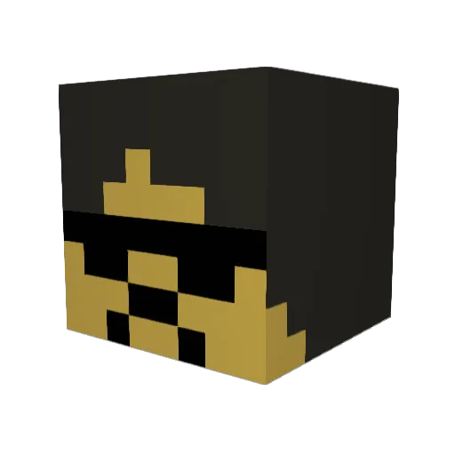 Gkarakix Minecraft avatar head, 3D render