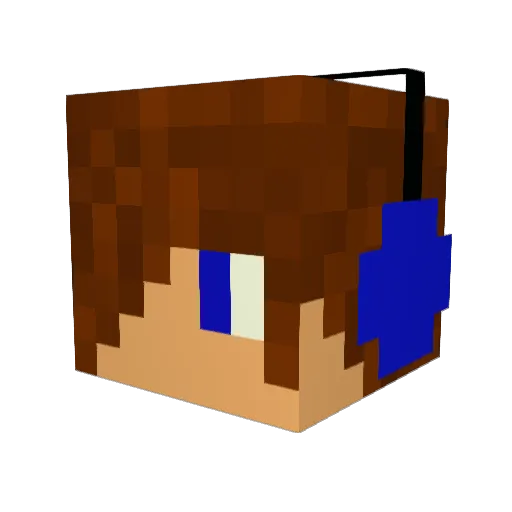 Gkaul9 Minecraft avatar head, 3D render