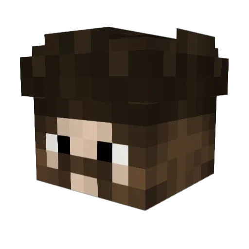 Gkjhg5 Minecraft avatar head, 3D render