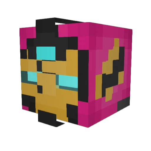 Gklaw006 Minecraft avatar head, 3D render