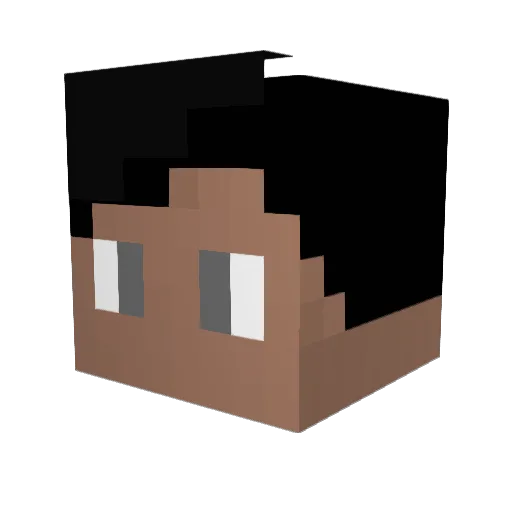 Gkzwe_ Minecraft avatar head, 3D render