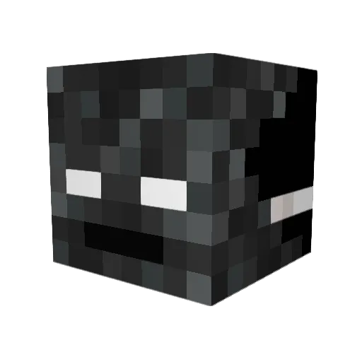 Gl0ryX Minecraft avatar head, 3D render