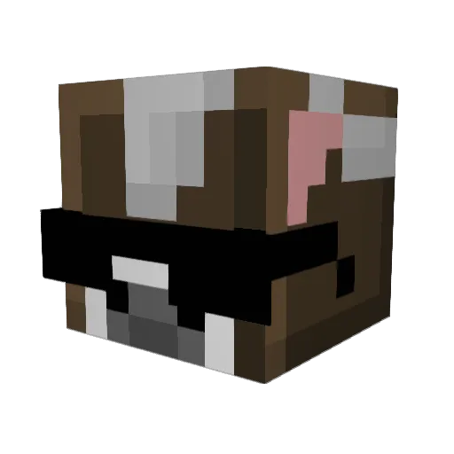 GlITcH_Storm Minecraft avatar head, 3D render