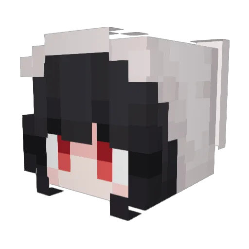 Glace92 Minecraft avatar head, 3D render