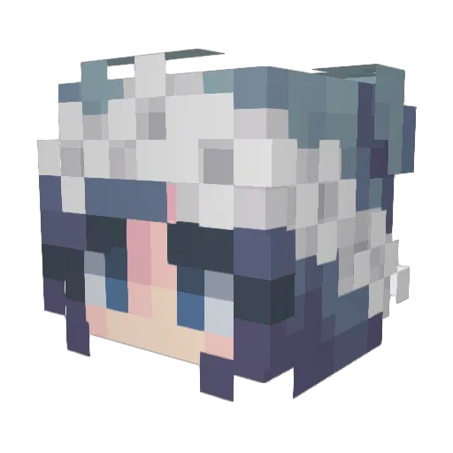 GlaceonSky Minecraft avatar head, 3D render