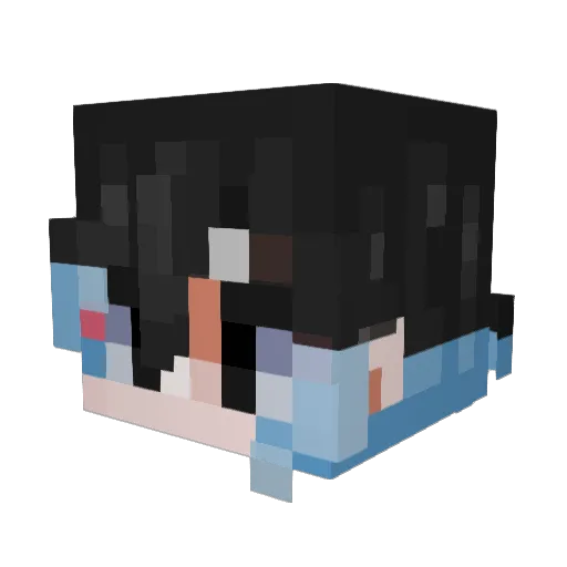 Glaceon_Lemmon Minecraft avatar head, 3D render