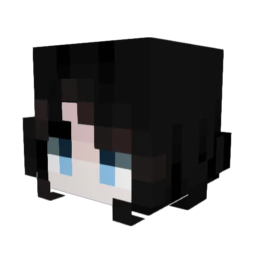 Glacial_Bloom Minecraft avatar head, 3D render