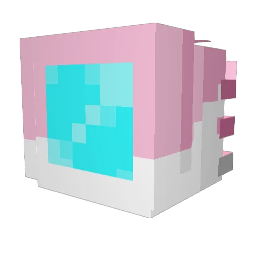 GlacierTheGreat Minecraft avatar head, 3D render