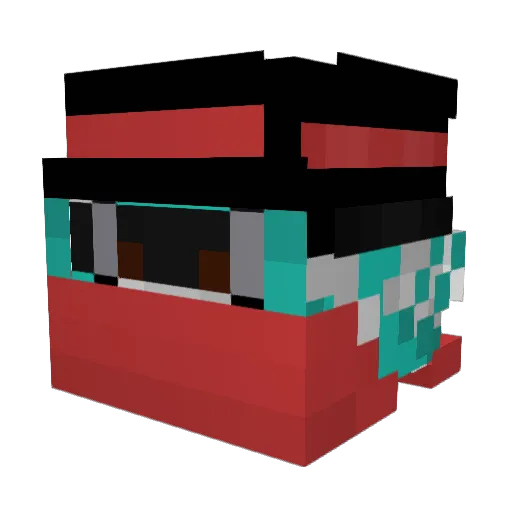 Glacierguy49 Minecraft avatar head, 3D render