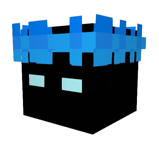 GlaciesMC Minecraft avatar head, 3D render