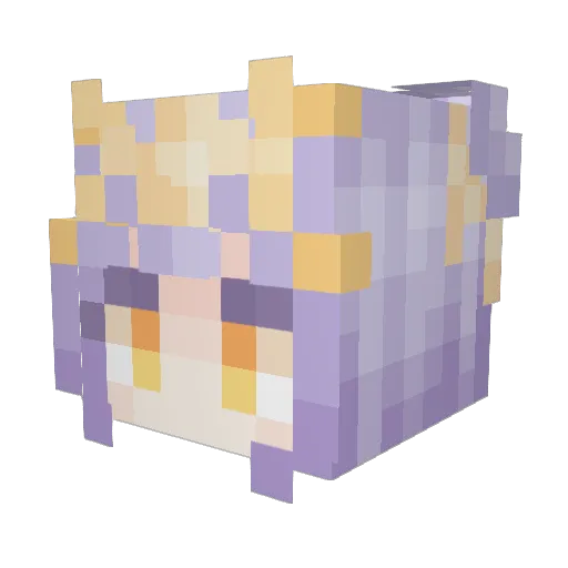 GlacioRium Minecraft avatar head, 3D render