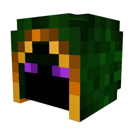 Glacoreon Minecraft avatar head, 3D render