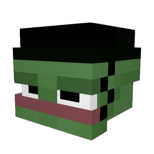 Glad367 Minecraft avatar head, 3D render