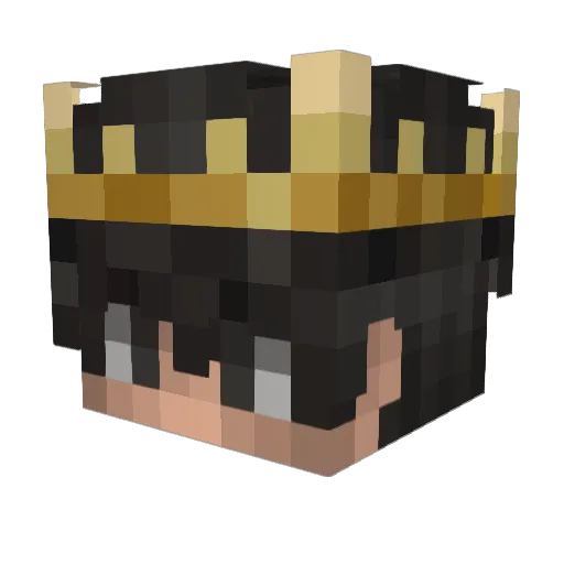 Gladezin Minecraft avatar head, 3D render