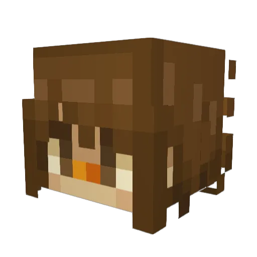 GladiatorV Minecraft avatar head, 3D render