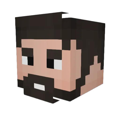 Gladiator_95 Minecraft avatar head, 3D render