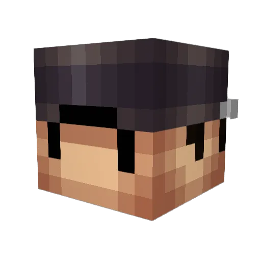 Gladiatorek Minecraft avatar head, 3D render