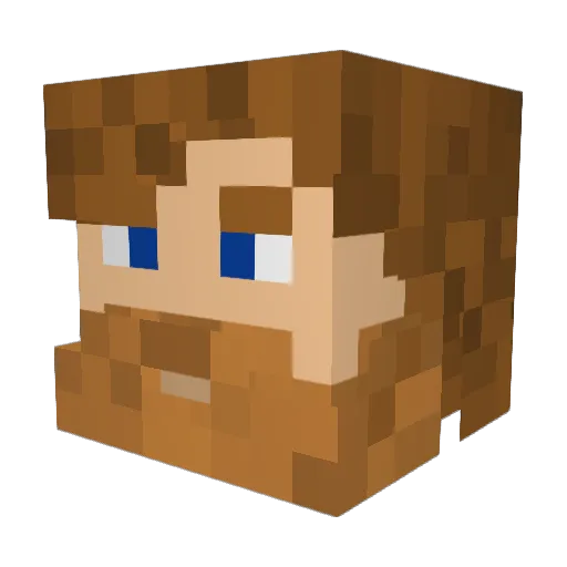 Gladik666 Minecraft avatar head, 3D render
