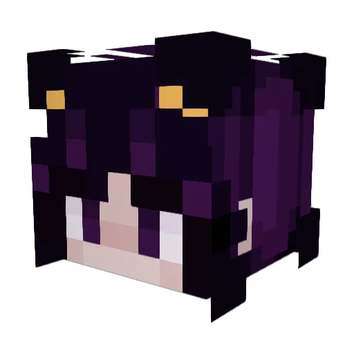 Gladiolus Minecraft avatar head, 3D render