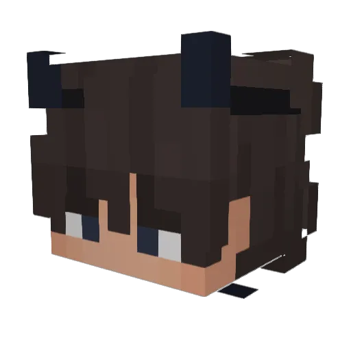 Gladiolusr Minecraft avatar head, 3D render
