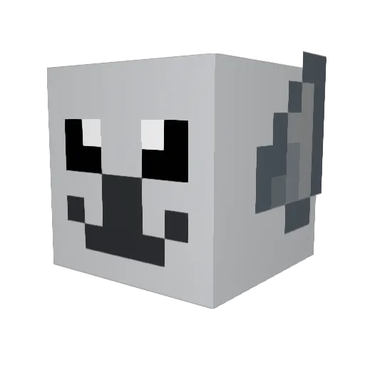 Gladis1999 Minecraft avatar head, 3D render