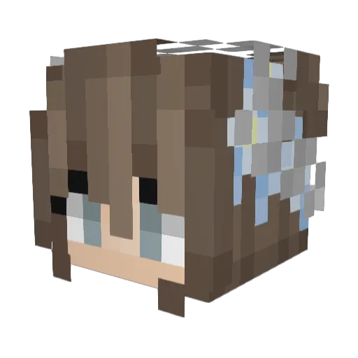GladlyAshley Minecraft avatar head, 3D render