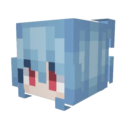 Gladyz1 Minecraft avatar head, 3D render