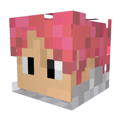 GlafKilla Minecraft avatar head, 3D render