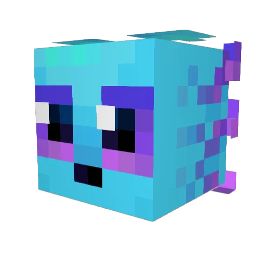 Glagglers_ Minecraft avatar head, 3D render