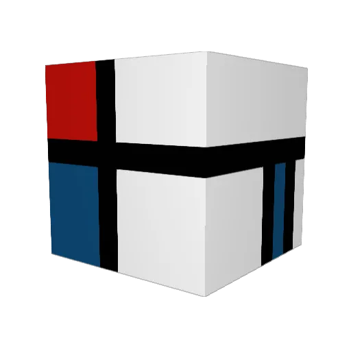 GlamFlowers Minecraft avatar head, 3D render