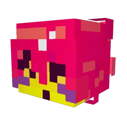 Glarn Minecraft avatar head, 3D render