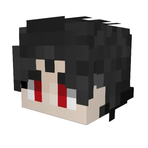 GlasKlas Minecraft avatar head, 3D render