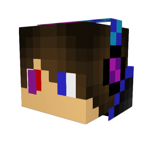 Glasbruch8 Minecraft avatar head, 3D render