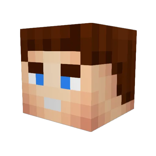 Glasco_ Minecraft avatar head, 3D render