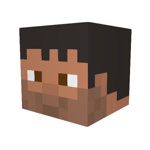 GlasgowDave Minecraft avatar head, 3D render
