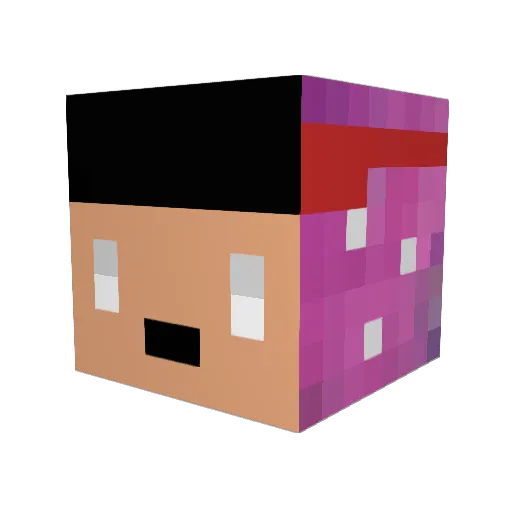 GlasgowGaming Minecraft avatar head, 3D render