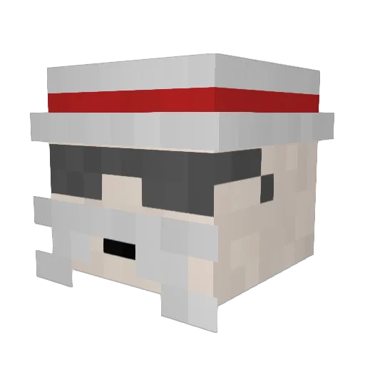 GlassBrandon Minecraft avatar head, 3D render