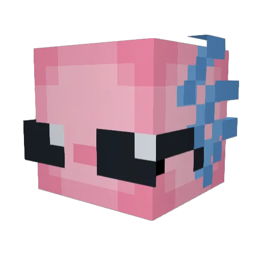 Glassconsumer69 Minecraft avatar head, 3D render