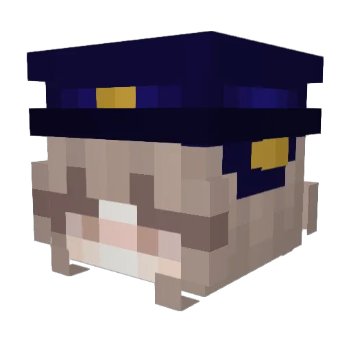Glassesguy101 Minecraft avatar head, 3D render