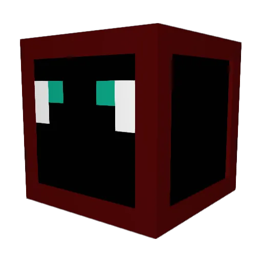 Glasso Minecraft avatar head, 3D render