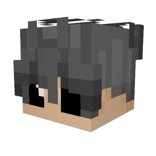 Glath Minecraft avatar head, 3D render